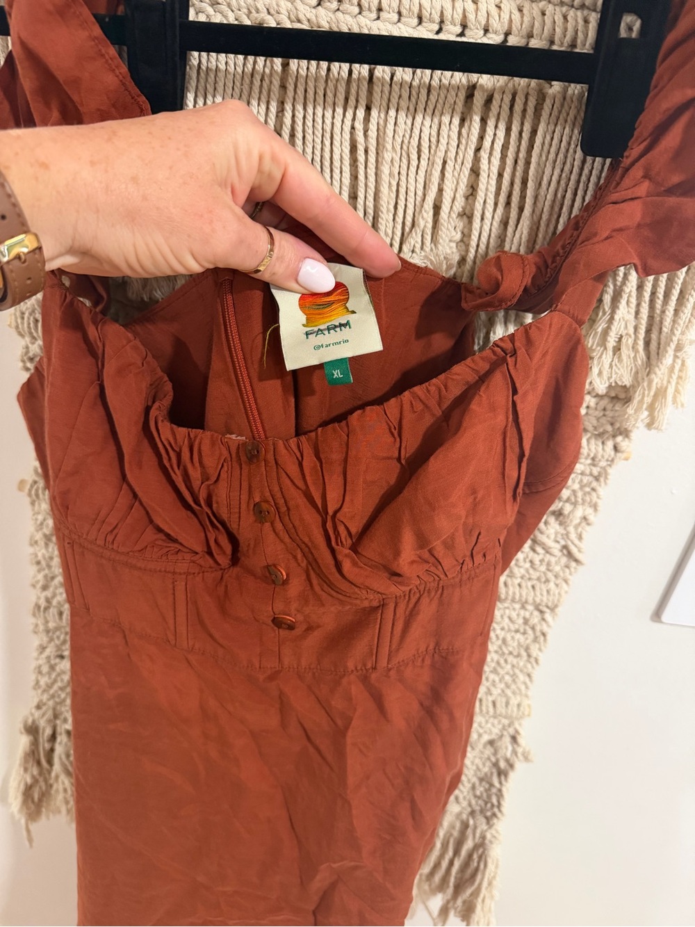 FARM Rio Ruffle Strap Maxi Dress - Picture 7 of 10